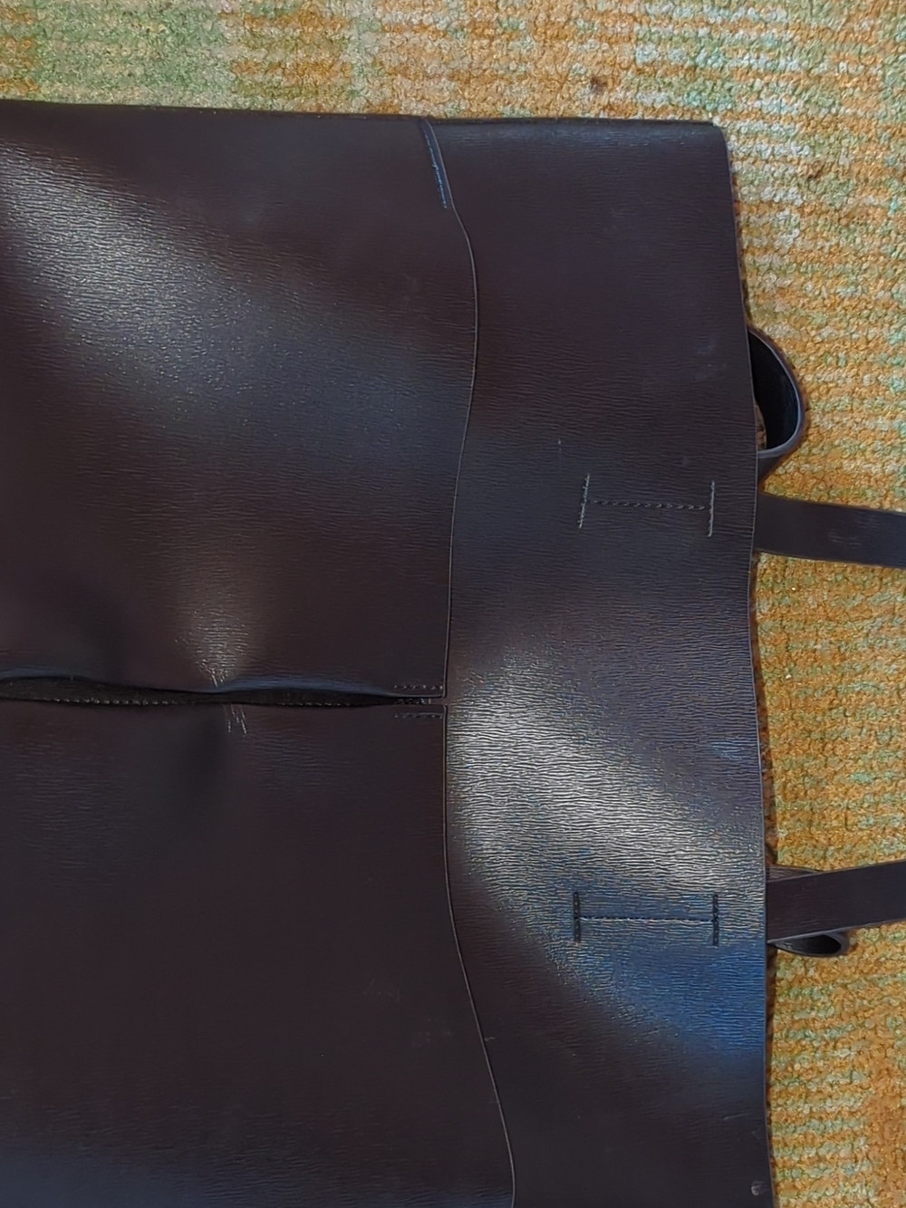 Neiman Marcus Black Leather Briefcase Tote